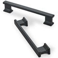 10 Pack 6 Inch Length|5 Inch(128mm) Hole Center Matte Black Kitchen Cabinet Handles, Cabinet Pulls Kitchen Cabinet Hardware, Cupboard Pulls, Drawer Handles