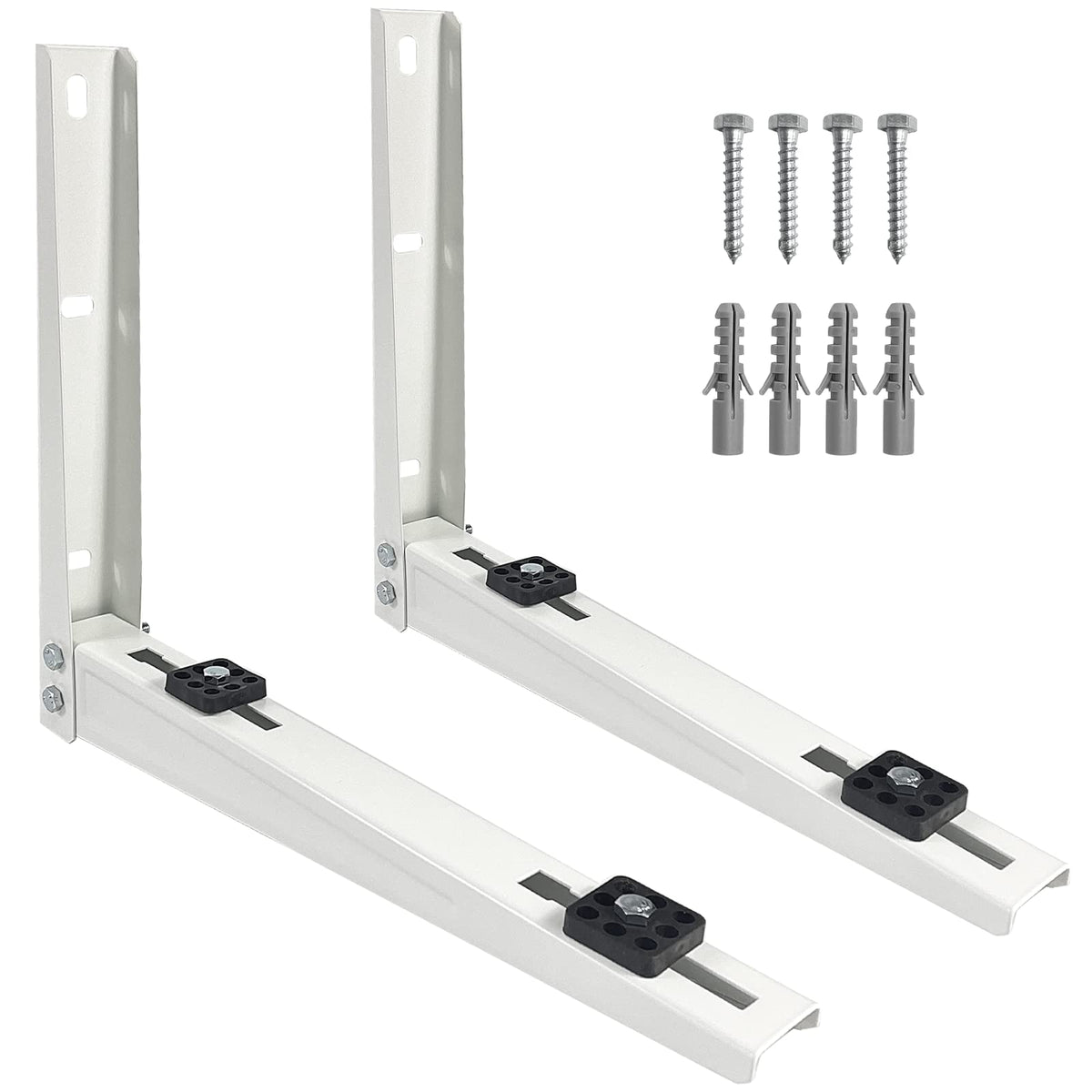 Air Conditioner Support Brackets, Mini Split Wall mounting Window AC Bracket Stand for Outdoor AC Unit 7000-15000 BTU Weather Proof Shelf to Protect from Dirt and Vandalism