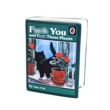 F You and These Plants Cat Book Pencil Holder, Book Parody