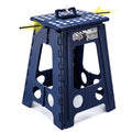 Delxo 17.5 Inch Folding Step Stool,foldable Step Stool for Adults Blue, Royal Blue