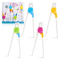 Practice Chopsticks Set, 4 Pairs Training Chopsticks with Chopstick Helper for Beginners, Kitchen Utensils Set & Kitchen Essentials for Home, School Lunch & Dining