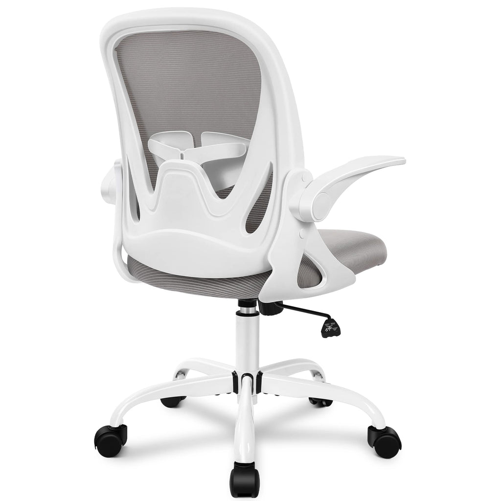 Primy Office Chair Ergonomic Desk Chair with Adjustable Lumbar Support and Height, Swivel Breathable Desk Mesh Computer Chair with Flip Up