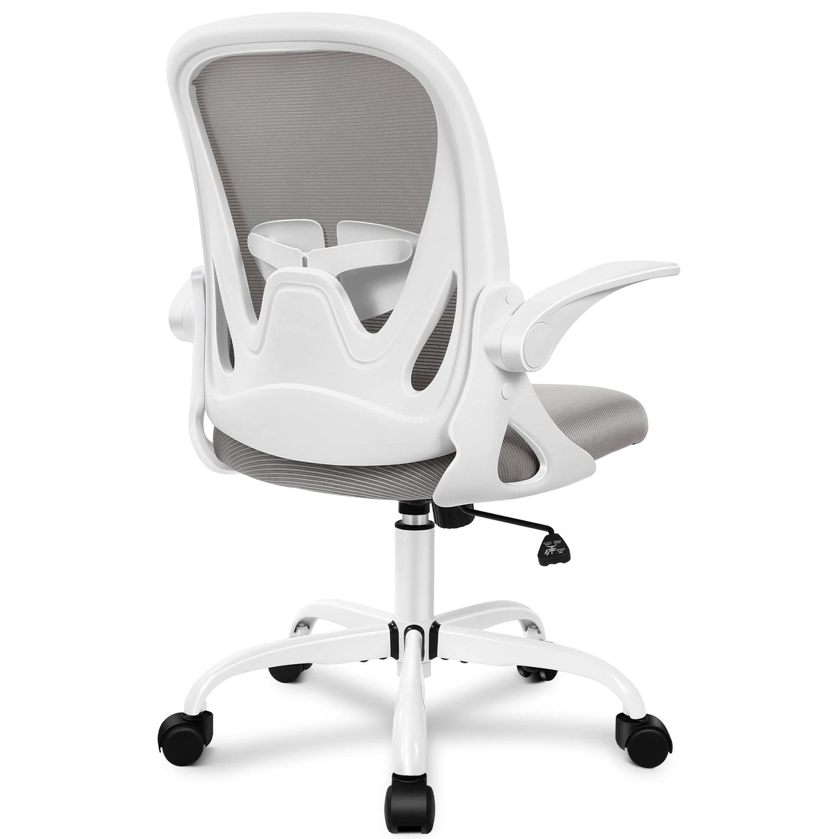 Primy Office Chair Ergonomic Desk Chair with Adjustable Lumbar Support and Height, Swivel Breathable Desk Mesh Computer Chair with Flip Up