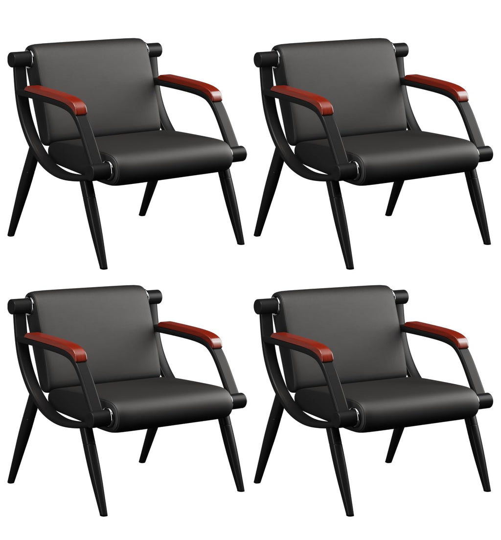 Wonline Waiting Room Chairs, Office Furniture Reception Chairs with Arms, Leather Chairs Is Suitable for