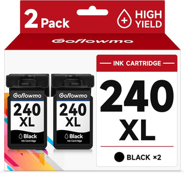 240XL Black Ink Cartridges Compatible for Canon PG-240 XL PG-240XL 2-Pack | for Cannon MG3620 MG3600 TS5120 TS5100 MG3520 MG2120 MG2220 MG3220 MX472 MX479 MX452 Printer Ink Cartridge High Yield
