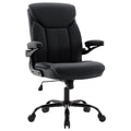Joynet Leather Executive Office Chair - Black Ergonomic Computer Desk Chair, 18.9 WX 19.3 X 34.3 Inches