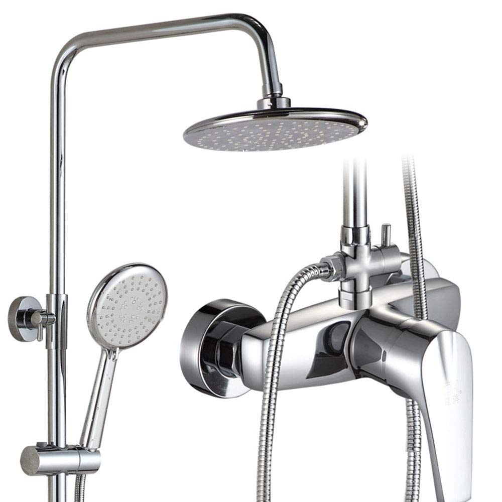 Shower Faucet, Single-Function Tub and Shower Faucet Set Shower Head and Tub Spout, Bathroom Wall Shower Kit