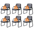 Clatina Big & Tall 500 Lbs Waiting Room Chair, Leather Office Reception Guest Chair Sled Base with Padded Arms for Elderly Home Desk Conference