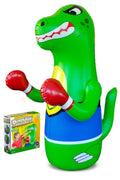 Preferred Toys 47" Inflatable Dinosaur Punching Bag for Kids - Durable Blow Up Kids Punching Bag with Bounce Back Base - Inflatable Indoor Outdoor Active Toddler Bop Play Toy