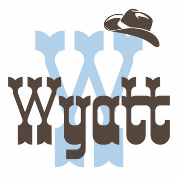 Custom Name Rodeo Cowboy Wall Decal - Boys Personalized Name Cowboy Wall Sticker - Custom Name Sign - Custom Name Stencil Monogram - Boys Room Wall Decor