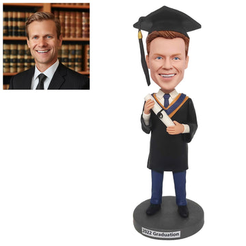 FASHIONB?BBLEHEAD Customized Bobblehead Dolls, Graduates Wearing Graduation Uniforms Custom Bobblehead are Handmade,As a Gift to The Person You Love.