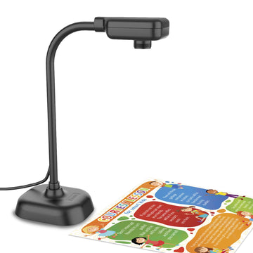 Document Camera for Teachers and Classroom, Gawervan USB Webcam/Doc Camera Built-in Mic— Mac OS, Windows, Chromebook Compatible for Live Demo, Web Conferencing, Distance Learning, Remote Teaching
