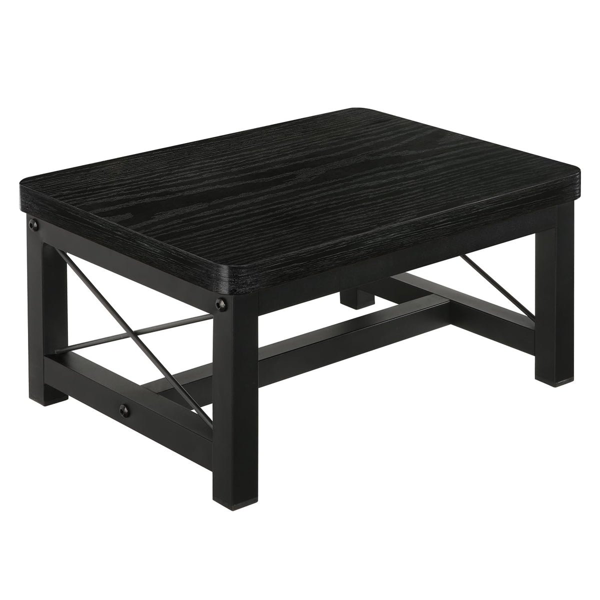 Yinmit Wooden Step Stool for Adults, 2 Tier Heavy Duty Step Stool for High Bed, Using for Bedroom, Living Room, Bathroom and Kitchen, Hold Up