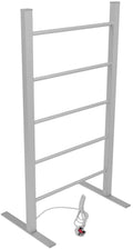Bathroom Wall Heater 5Bar Freestanding Towel Warmer, Heated Towel Rack and Drying Rack Home Bathroom 100W Electric Towel Drying Rack, Hot Towel Rack