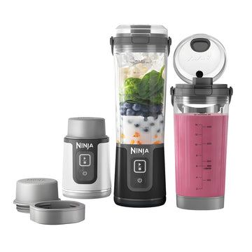 Ninja Blast™ portable blender CO155BCBW, Bundle-pack, Black/White (Renewed)