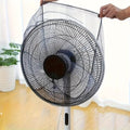 1PC Washable Fan Dust Cover with Finger - Guard Safety Net for Home/Office Use, White Elasticity