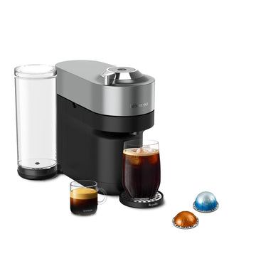 Nespresso Vertuo Pop+ Deluxe Coffee and Espresso Maker by Breville - Titan(Renewed)