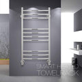 APUM Heated Towel Rack, Electric Towel Rack 9-Bar Wall Mounted Brushed 304 Stainless Steel Electric Towel Warmer Energy Saving Safety Bathroom Accessories