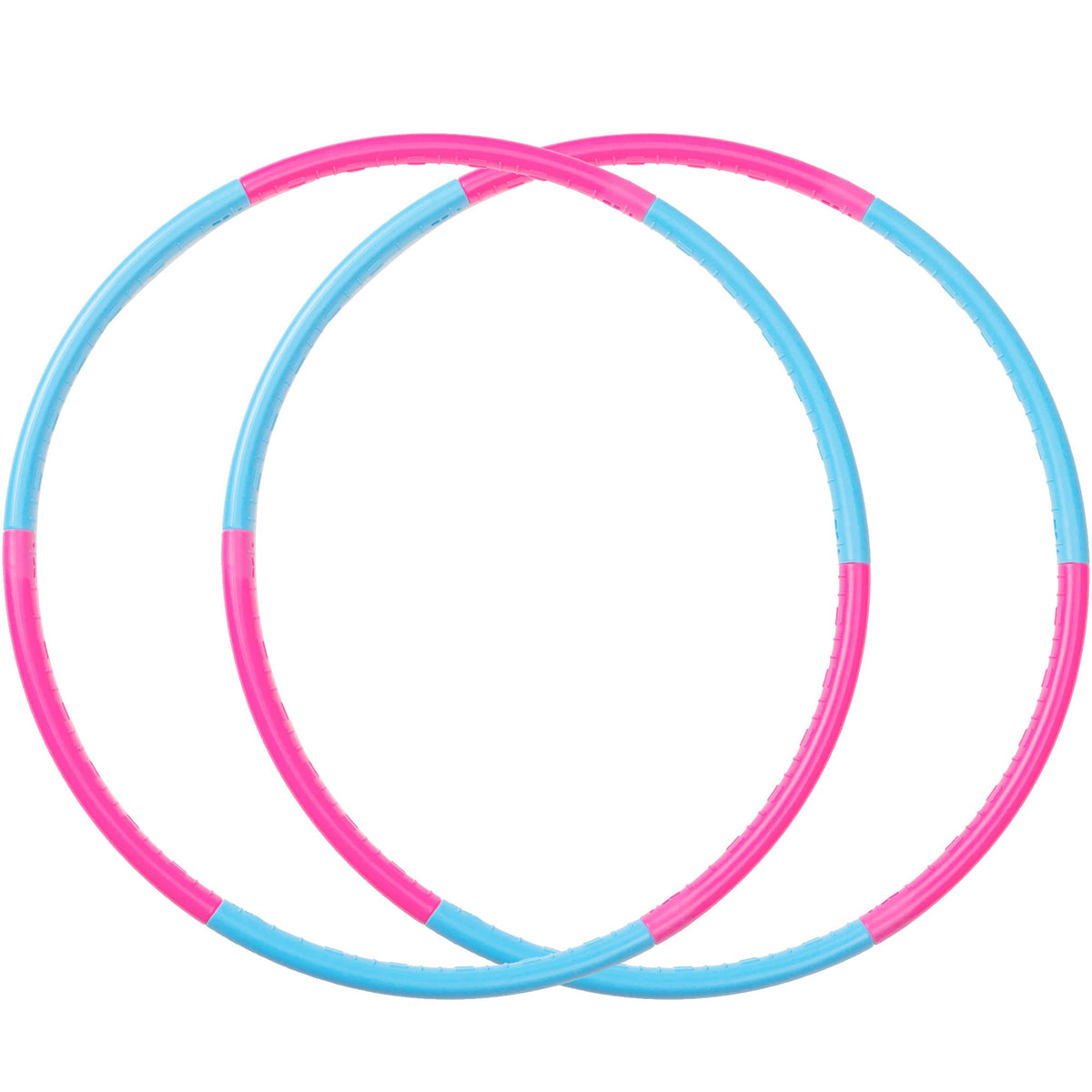 Liberry Kids Exercise Hoop, Detachable & Size Adjustable Toy Hoop, Professional Fitness Rings, Sport Gift in Blue, Pink