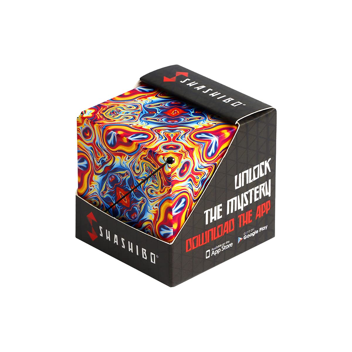 Shashibo Sensory Fidget Toy for Adults & Kids, Stress Relief Fidget Toy for Adults, Teens & Kids, Cool Fidget Toys for Desk, Classroom Must Have, Sensory Shape Shifting Cube, 100+ Possible Shapes