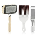 3-Piece Air Conditioner Fin Comb Cleaning Tools, Evaporator Coil Cleaner, Mini Split Cleaning Kit with Brush, Fin Comb and Fridge Cleaner Tool, Durable Design for Window AC