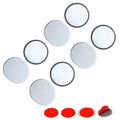 Mousike Magnetic Door Catch Ultra Thin Cabinet Magnets Stainless Steel Drawer Magnet Catch for Sliding Door Closure Kitchen Cabinet Cupboard Closet Closer (4Pack)