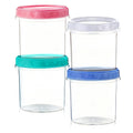 4-Pack 16oz (500ml) Ice Cream Containers – Food Storage with Leak-Proof Twist Lids
