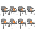 Clatina Big & Tall 500 Lbs Waiting Room Chair, Leather Office Reception Guest Chair No Wheels with Padded Arms for Elderly Home Desk Conference