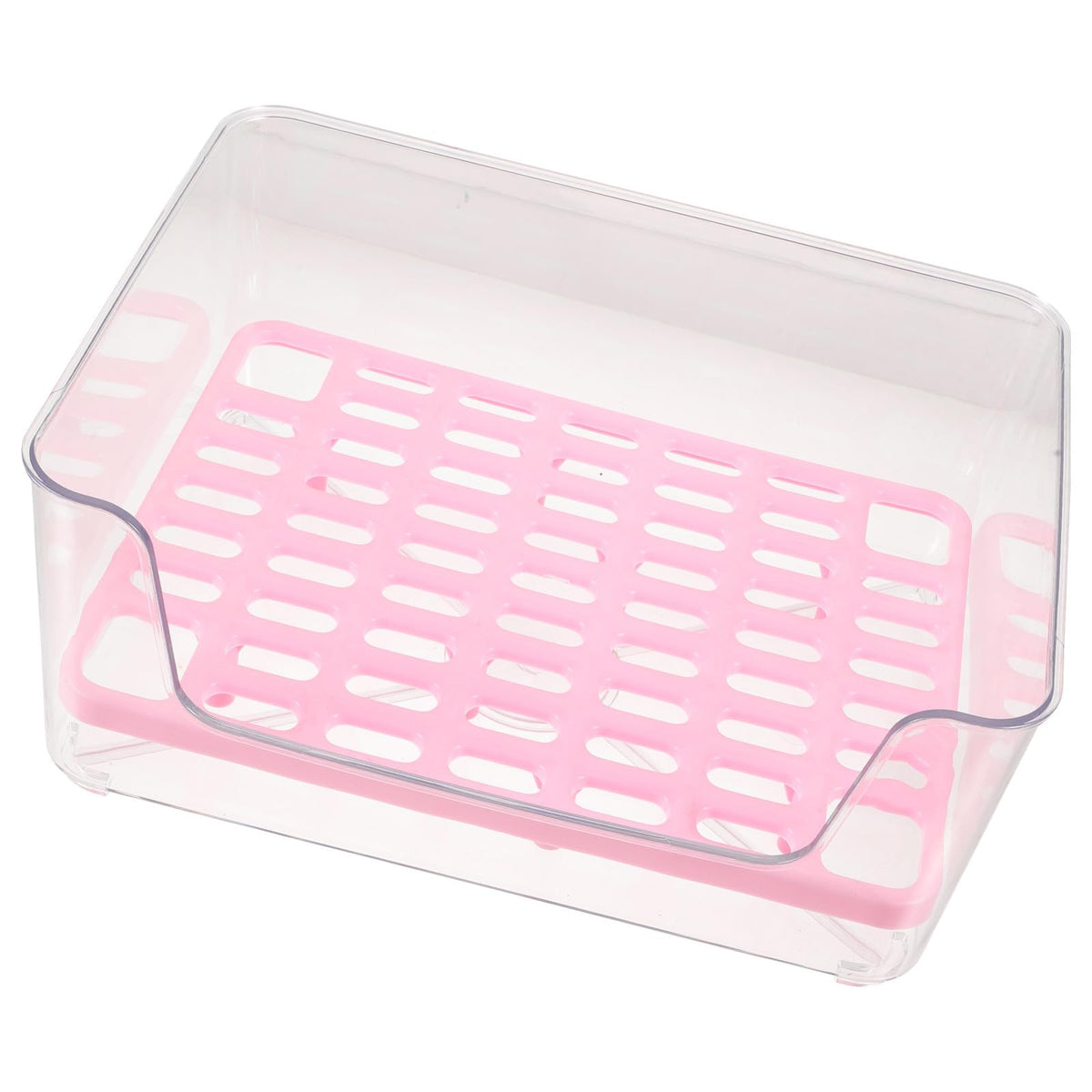 Luxshiny Portable Cat Litter Box Anti-Splash Acrylic Raised Medium Pet Toilet Tray for Kitten Housebreaking and Travel