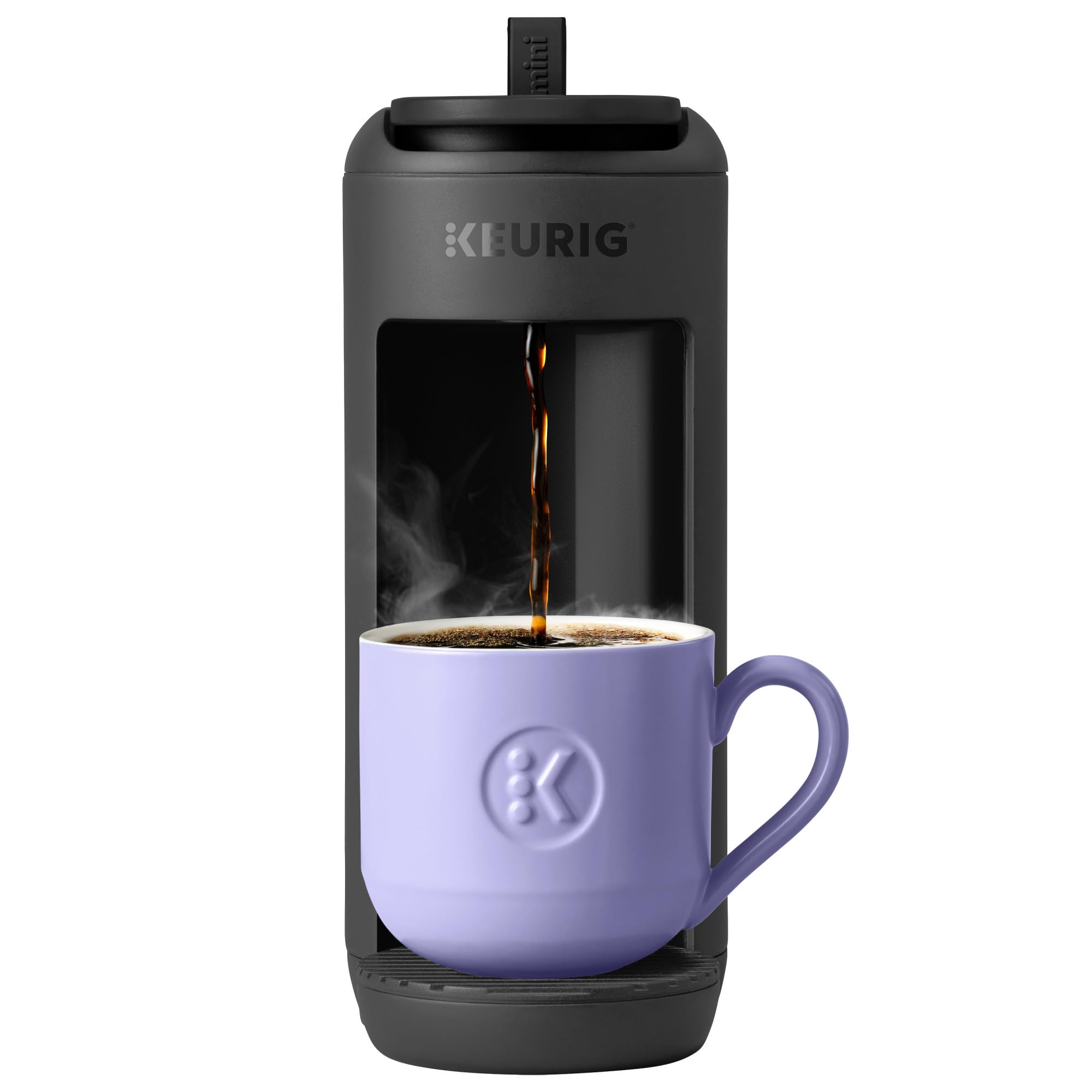 Keurig K-Mini Mate Single Serve K-Cup Pod Coffee Maker, Brews Up to 12 oz Cup, Compact Portable Coffee Machine for Small Spaces, Great for Dorms & Offices, Black (Renewed)