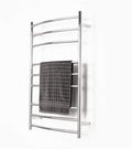Bathroom Wall Heater Stainless Steel Electric Towel Rack, Curved Electric Heating Towel Bar, 9-Layer Towel Warmer,Open Line