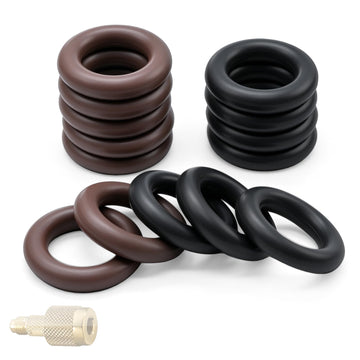 14Pack 19037 O-Ring Seals, Hose Gasket Set Compatible with Yellow Jacket SealRight 19109 19209 1/4" Quick Couplers, HVAC Refrigeration Fittings and Schrader-Type Port Gaskets