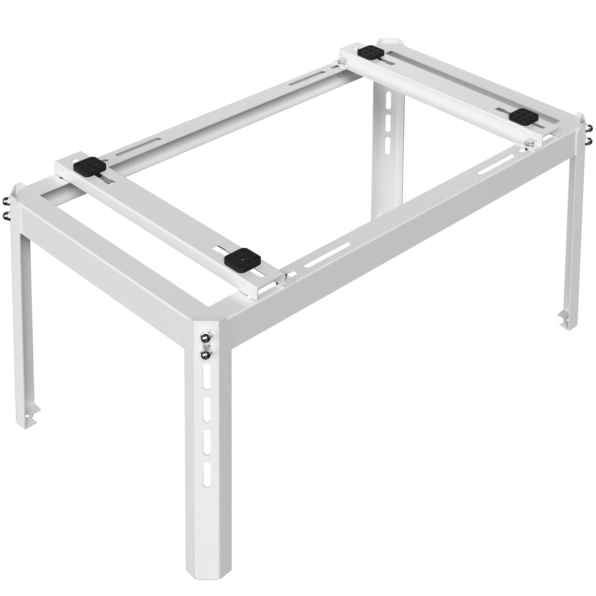 VIVO Mini Split Ground Stand for 9,000 to 36,000 BTU Ductless Air Conditioner Heat Pumps, 440 lbs Capacity, Heavy Duty AC Base for Outside, White, Stand-MSAC1
