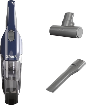 AMAZON RENEWED Shark CH701 Cyclone Handheld Vacuum with PetExtract Hair, 8"" Crevice Tool, HyperVelocity Suction, Navy (Renewed)
