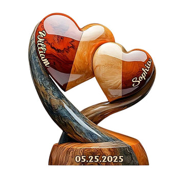 You And Me We Got This - Personalized Couple Custom Shaped Acrylic Plaque With Two Hearts Anniversary, Gift Couples Gift For Boyfriend Girlfriend Husband Wife Valentines Gifts For Her Him Women Men