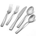 40-Piece Silverware Set for 8, Matte Stainless Steel Flatware Set with Forks, Knives, Spoons, Dishwasher Safe, Rust Resistant Cutlery for Home & Wedding