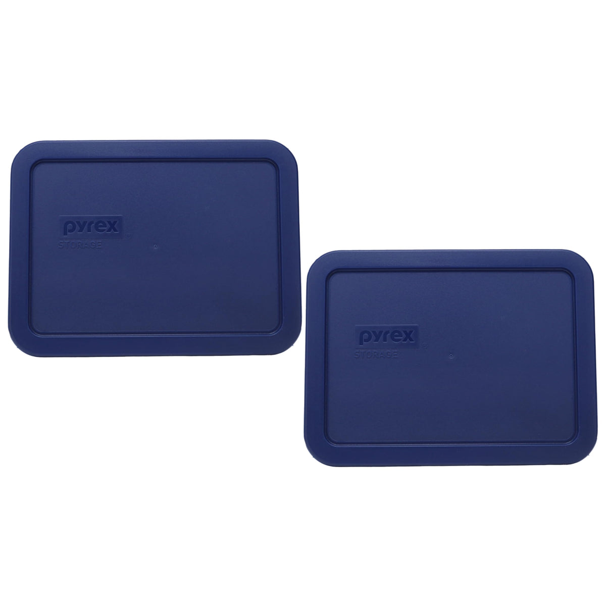 Pyrex 7210-PC 3-Cup Blue Food Storage Replacement Lid (2-Pack) - Made in the USA
