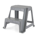 Gracious Living 2-step Stool, Portable Plastic Stepping Stool for Dorm, Home, Classroom, or Office, 18"l X 18.75"w X 16"h - 300 Pound Capacity,
