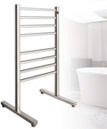 Bathroom Wall Heater 8Bar Freestanding Towel Warmer, Electric Heated Towel Rack and Drying Rack Home Bathroom 96W Electric Towel Warmer, Hot Towel Rack