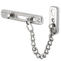Alise Chain Door Guard Lock,Door Chain Locks with Safety Spring Anti-Theft Press Latch for Inside and Extra Front Door, Brushed Nickel(1 Pack)