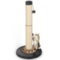 Heavy Duty Cat Scratching Post, 35 Inch Tall Cat Scratcher Cat Tree Tower with Hanging Ball for Indoor Cats Adults,Sisal Scratching Post with Toys