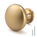 Aged Brass Knobs 12 Pack, Solid Warm Gold Cabinet Knobs, Antique Brass Drawer Knobs, Champagne Bronze Kitchen Cabinet Hardware,Diameter 1-1/5"