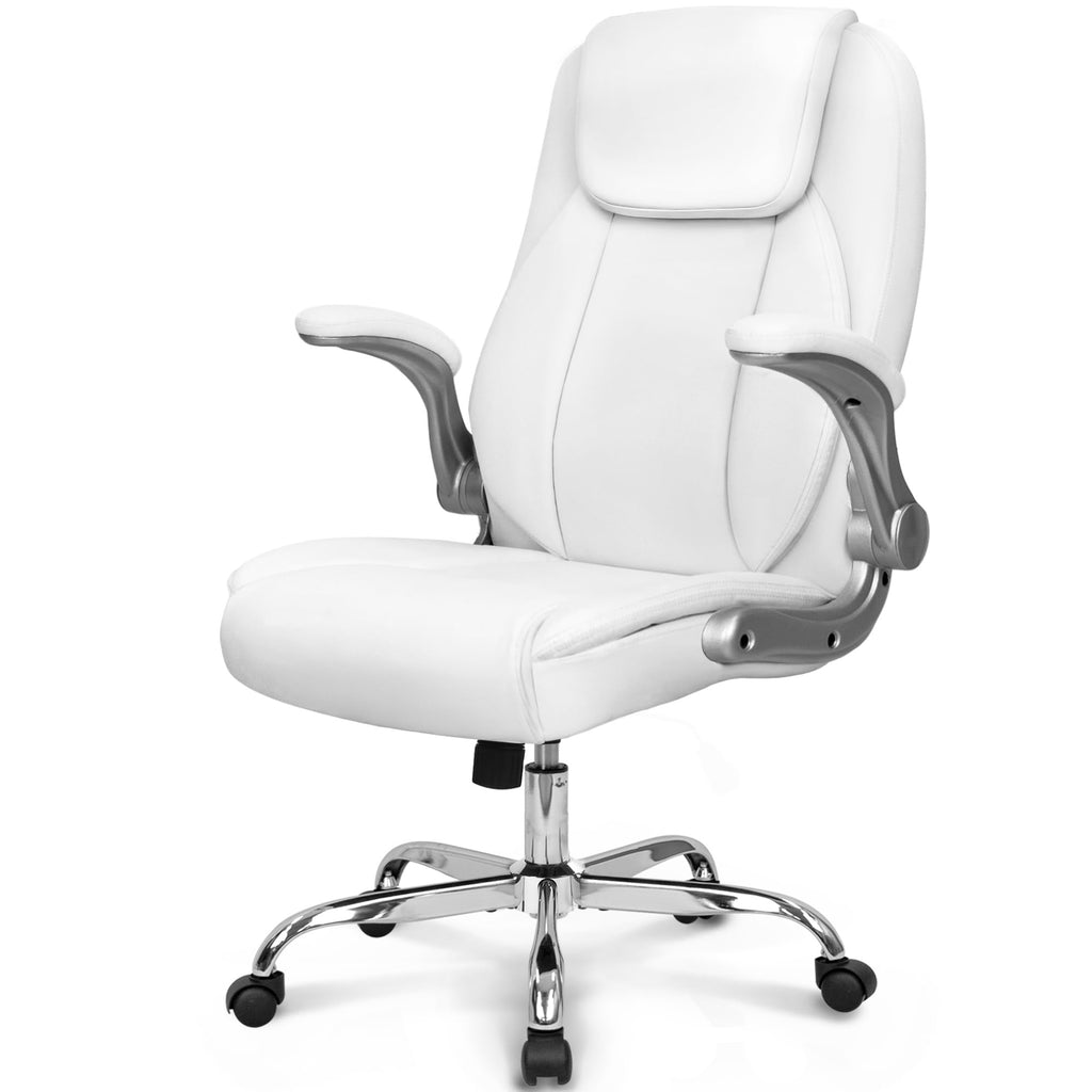 Neo Chair High Back Office Desk Chair for Computer Garming Ergonomic Executive Chair with Comfy Lumbar Support Flip-up Arms Height Adjustable