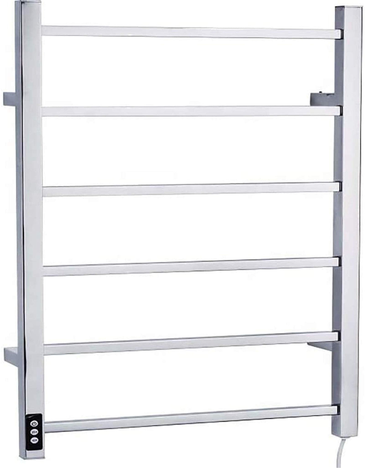 Heated Towel Rack, Electric Towel Warmer Wall-Mounted Stainless Steel Heated Ip56 Waterproof Towel Drying Bar for Bathroom, Sauna