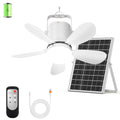 Solar Ceiling Fan Light, Portable Solar Powered Gazebo Fan Light for Outside, Rechargeable Battery Camping Fan Light with Remote, for Outdoor Canopy Tent RVs Porch Patio Greenhouse Pergola