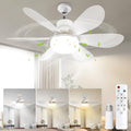 Socket Fan Light with Remote, Portable Small Ceiling Fans with Lights Bulb for Bedroom, Kitchen, Living Room, 20" Screw in Ceiling Fan in Light Socket for E26 Base 40W/3000K-6000K Dimmable