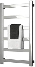 Heated Towel Rail Rails Towel Warmer Electric Towel Rack 6-Bar Electric Towel Warmer for Bathroom 40.2 X 24Inches Let You No Longer Feel The Wet and Cold Towels (Size : Plugin)