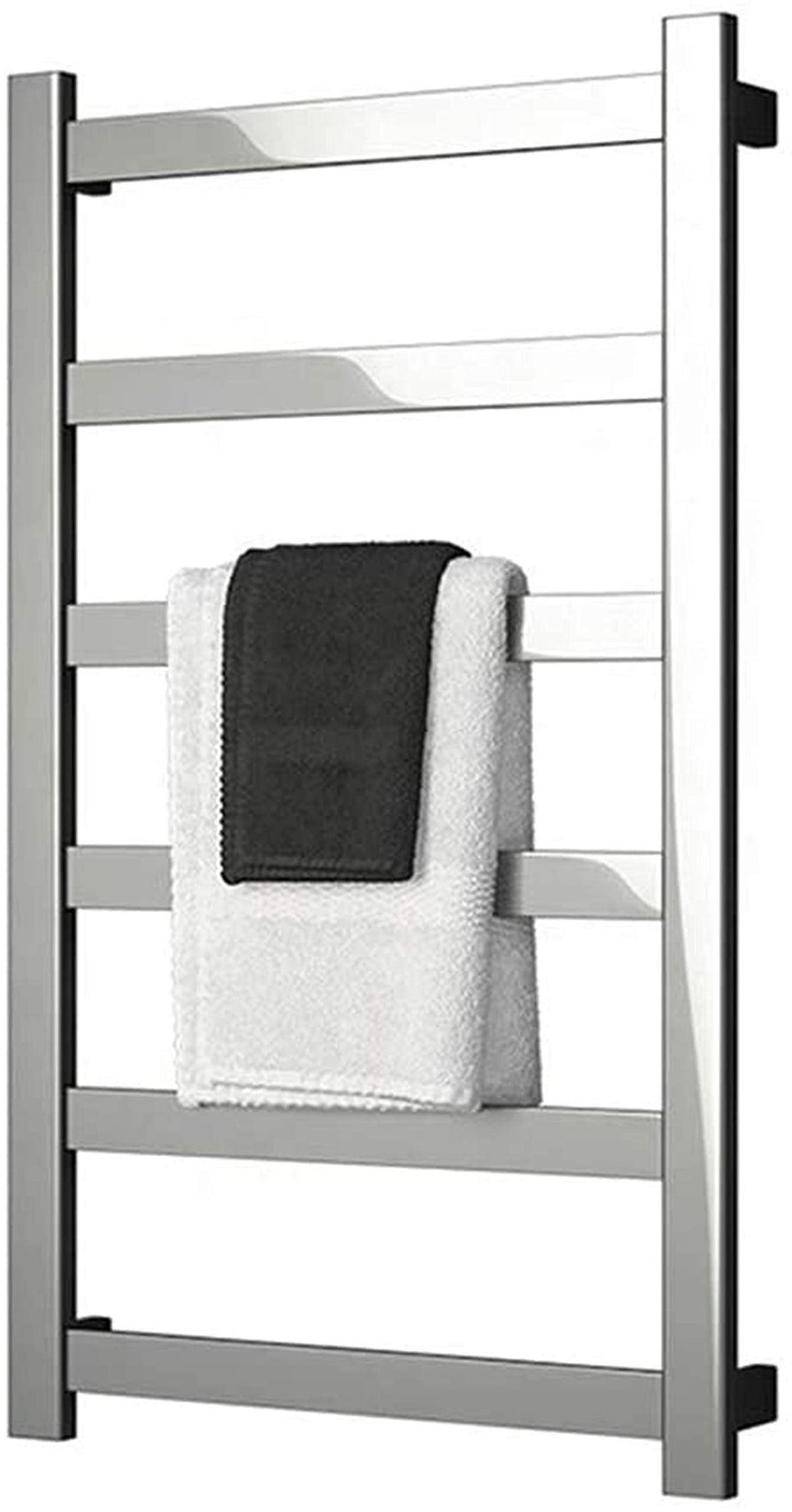 Heated Towel Rail Rails Towel Warmer Electric Towel Rack 6-Bar Electric Towel Warmer for Bathroom 40.2 X 24Inches Let You No Longer Feel The Wet and Cold Towels (Size : Plugin)