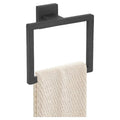 JOPOFI Towel Ring - Thicken Stainless Steel Towel Holder, Towel Racks for Bathroom, Square Modern Design Hand Towel Holder, Contemporary Hand Towel Bar - Matte Black