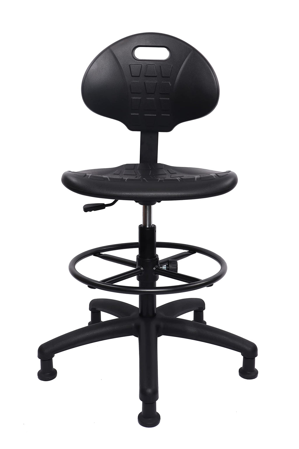 Take Ur Seat® Deluxe Drafting Lab Stool Chair, 18'' Adjustable Footring, 10'' Adjustable Height, 450 Lbs Seat Capacity, Heavy Duty, Shipped